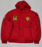 Nwt Polo Ralph Lauren Red/Black Racing Patch Jacket