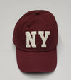 Nwt Polo Ralph Lauren Burgundy NY Adjustable Hat