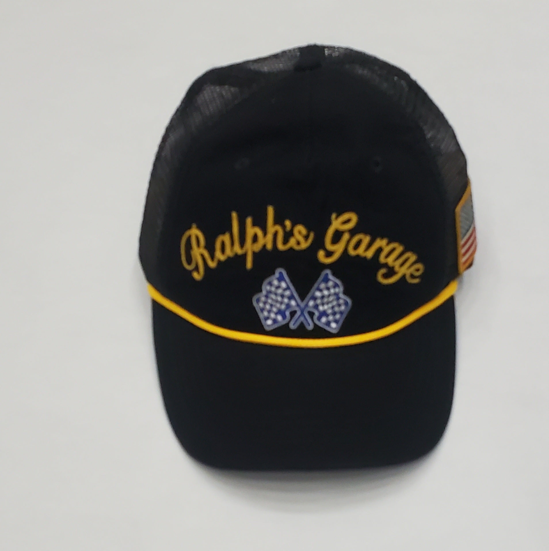 Nwt Polo Ralph Lauren Black Ralph's Garage Trucker Hat