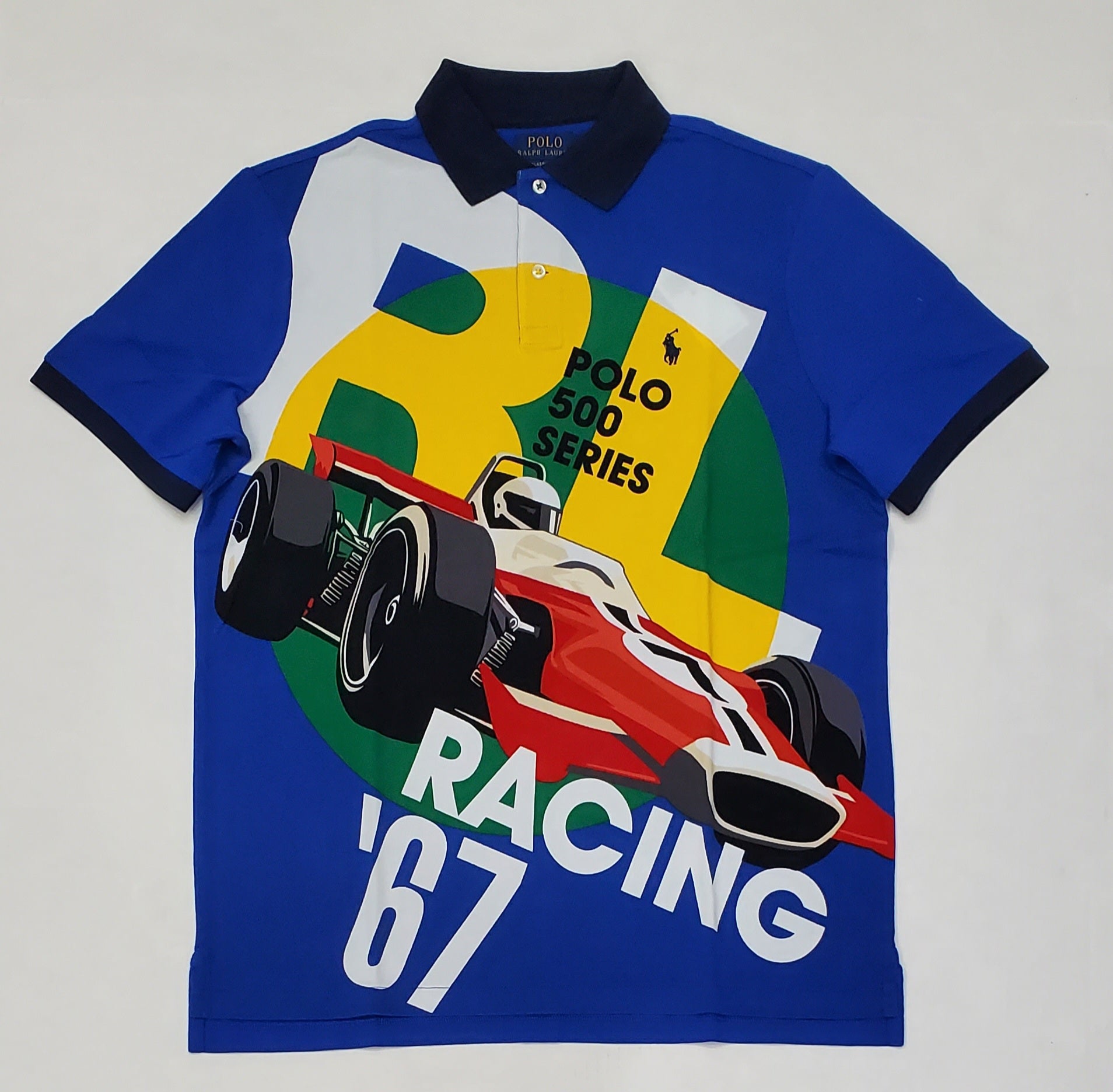 Nwt Polo Ralph Lauren Multi 500 Series Racing 67 Classic Fit