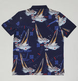 Nwt Polo Sport Allover Nautical Sailboat Print Short Sleeve Polo