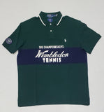 Nwt Polo Ralph Lauren Green/Navy Championship Wimbledon Classic Fit Polo