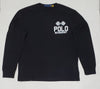 Nwt Polo Ralph Lauren Black Motor Sport  Long Sleeve Classic Fit Tee - Unique Style