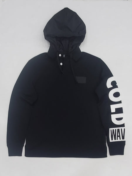 Nwt Polo Ralph Lauren Snow Beach Black Wave Hooded Rugby