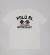 Nwt Polo Ralph Lauren White Motor Sport Classic Fit Tee - Unique Style