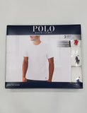 Polo Ralph Lauren Slim Fit 3 Pack Crew Neck Mixed Color Tee (Wht Red Pony/Wht Black Pony / Wht Royal Blue Pony - Unique Style