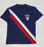 Nwt Polo Ralph Lauren Navy/White/Red USA K-Swiss Tee - Unique Style