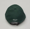 Nwt Polo Ralph Lauren Green Big PONY # 3 Leather Strap Adjustable Hat