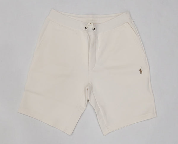 Nwt Polo Ralph Lauren Cream Small Pony Double Knit Shorts - Unique Style
