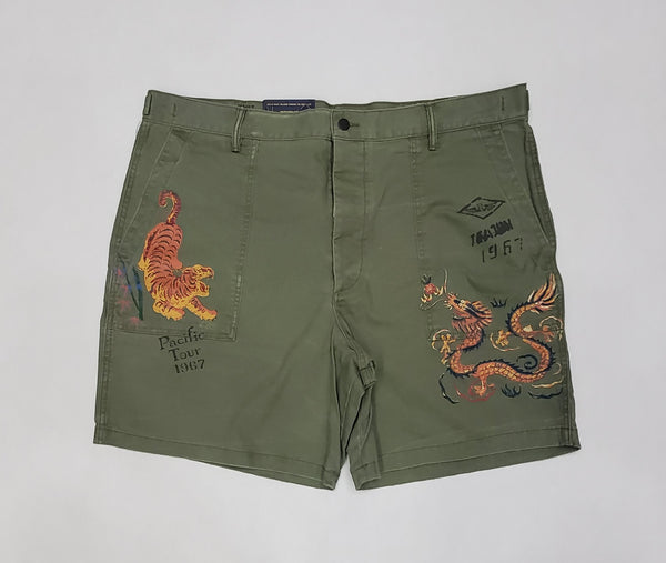 Nwt Polo Ralph Lauren Olive Pacific Tour 1967 Shorts - Unique Style