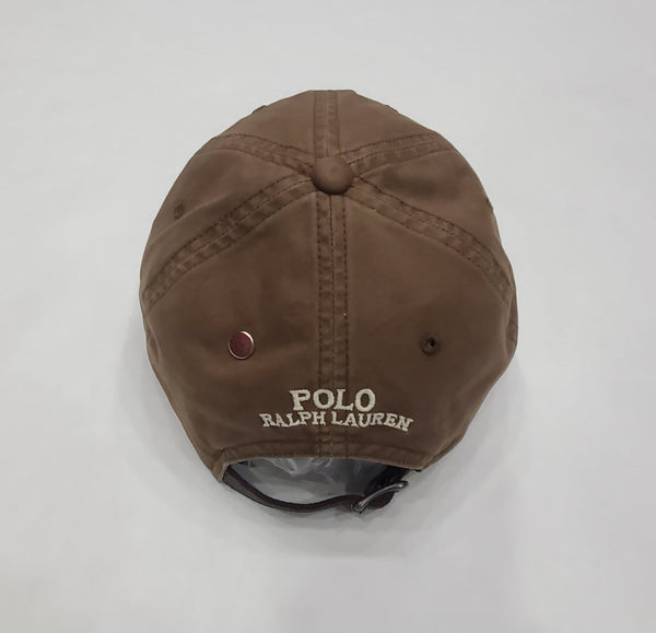 Nwt Polo Ralph Lauren Brown Small Pony Leather Strap Adjustable Hat - Unique Style