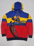 Nwt  Polo Ralph Lauren Allover Print Biker Classic Fit Hoodie