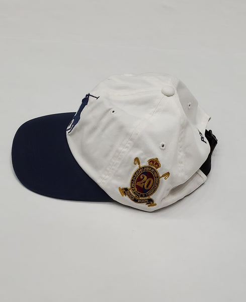 Nwt Polo Ralph Lauren White Big PONY # 3 Leather Strap Adjustable Hat - Unique Style