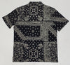 Nwt Polo Ralph Lauren Black Bandana Print Classic Fit Polo