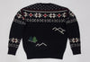 Nwt Polo Ralph Lauren Black Skier Wool Crewneck Sweater