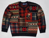 Nwt Polo Ralph Lauren Polo Bear Patchwork Wool Sweater