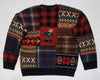 Nwt Polo Ralph Lauren Polo Bear Patchwork Wool Sweater