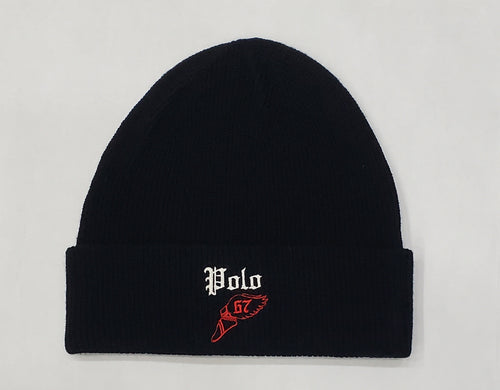 Nwt Polo Ralph Lauren Black Wing Foot  Skully