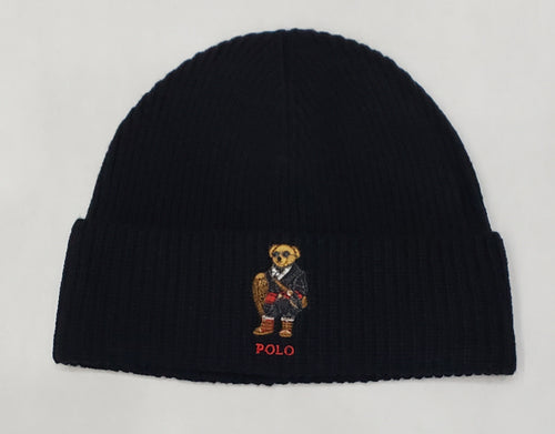 Nwt Polo Ralph Lauren Black Snow Explorer Teddy Bear Skully
