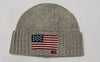 Nwt Polo Ralph Lauren Grey  American Flag Skully