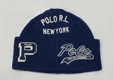 Nwt Polo Ralph Lauren Blue New York  'P' Script Patch Skully