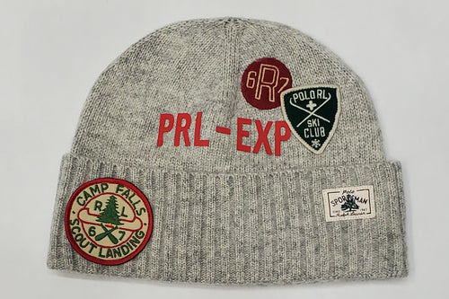 Nwt Polo Ralph Lauren PRL-Exp Ski Club Patch Beanie