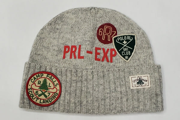 Nwt Polo Ralph Lauren PRL-Exp Ski Club Patch Beanie