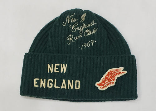 Nwt Polo Ralph Lauren Green New England Run Club Wing Foot Skully