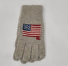 Nwt Polo Ralph Lauren Grey American Flag Gloves