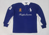 Nwt Polo Ralph Lauren Navy Blue Big Pony Shield #3 Classic Fit Long Sleeve Rugby - Unique Style
