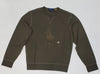 Nwt Polo Ralph Lauren Olive Leather Big Pony Knit Sweatshirt