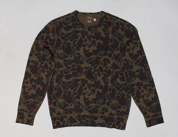 Nwt Polo Ralph Lauren Camo Allover Print Double Knit Sweatshirt
