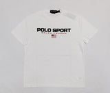 Nwt Polo Sport White/Black Spellout Classic Fit Tee