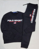 Nwt Polo Ralph Lauren Black Polo Sport Crew Neck With Matching Joggers