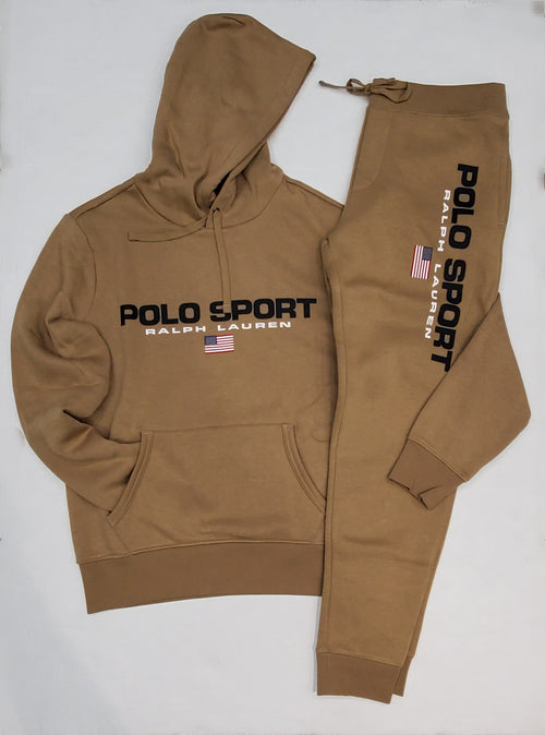 Nwt Polo Ralph Lauren Khaki Pullover Polo Sport Hoodie with Matching  Polo Sport Joggers