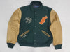 Nwt Polo Ralph Lauren Men's Green New England Run Club Varsity Jacket