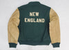 Nwt Polo Ralph Lauren Men's Green New England Run Club Varsity Jacket