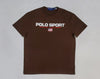 Nwt Polo Sport Brown Spellout Classic Fit Tee
