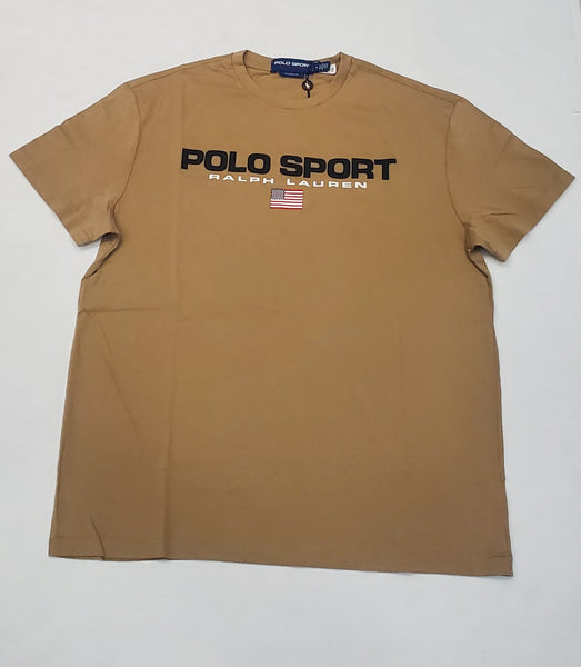 Nwt Polo Sport Khaki Spellout Classic Fit Tee