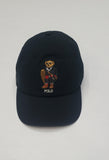 Nwt Polo Ralph Lauren Black Teddy Bear Leather Strap Back Hat