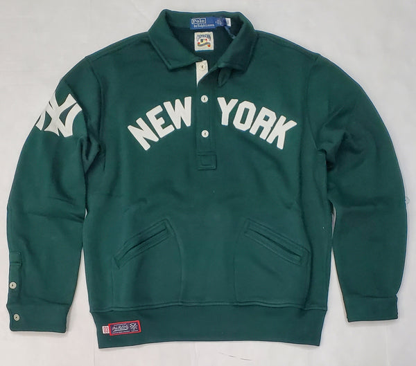 Nwt Polo Ralph Lauren Green New York NY 3 Button Sweatshirt