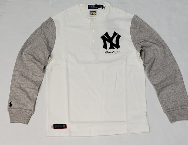 Nwt Polo Ralph Lauren Yankees Henley Long Sleeve Shirt