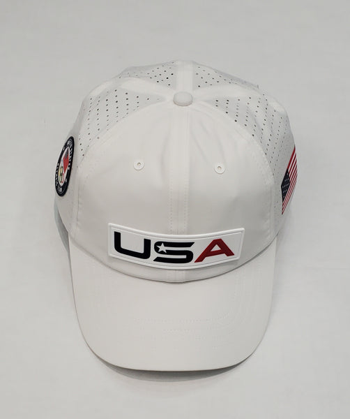 Nwt Polo Ralph Lauren White Olympic Team USA Velcro Strap