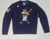 Nwt Polo Ralph Lauren Navy Yankees Teddy Bear Wool Sweater