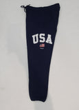 Nwt Polo Ralph Lauren Navy USA American Flag Patch Joggers