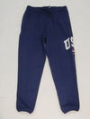 Nwt Polo Ralph Lauren Navy USA American Flag Patch Joggers