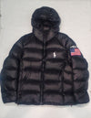 Nwt Polo Ralph Lauren Black USA Big Pony Down Jacket - Unique Style