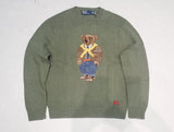 Nwt Polo Ralph Lauren Olive Teddy Bear Cotton Sweater