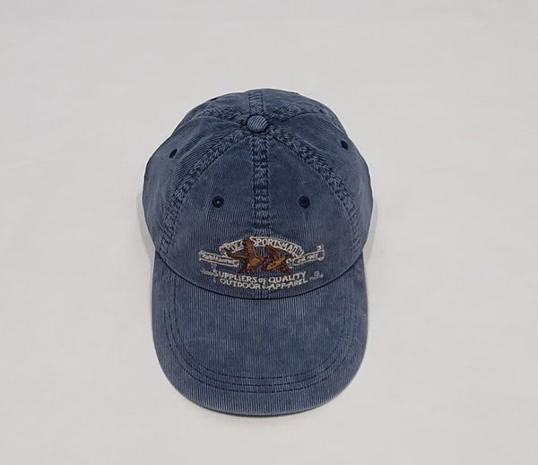 Nwt Polo Ralph Lauren Blue Sportsman Outdoorsman Corduroy Hat
