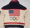 Nwt Polo Ralph Lauren Team USA Olympic Shawl Cardigan - Unique Style